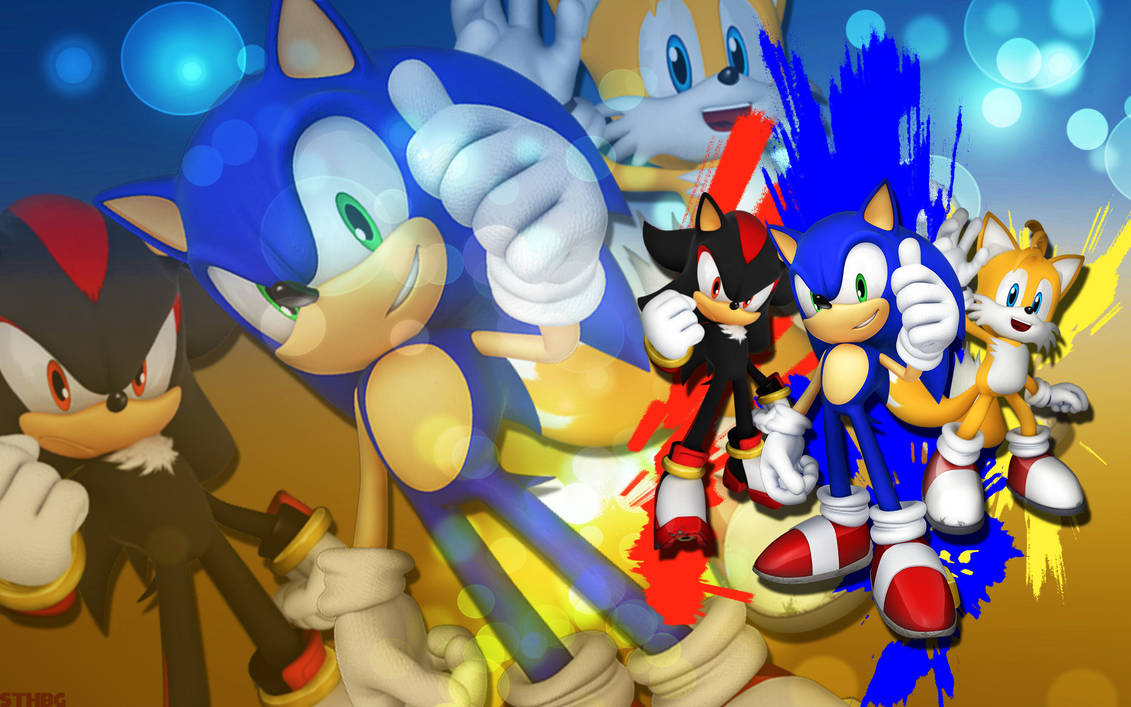 Sonic фон. Sonic the Hedgehog. Шедоу и Тейлз. Соник и Тейлз и Шедоу. Sonic the Hedgehog Tails.