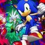 Sonic,Shadow,Silver,Scourge And Amy - Wallpaper