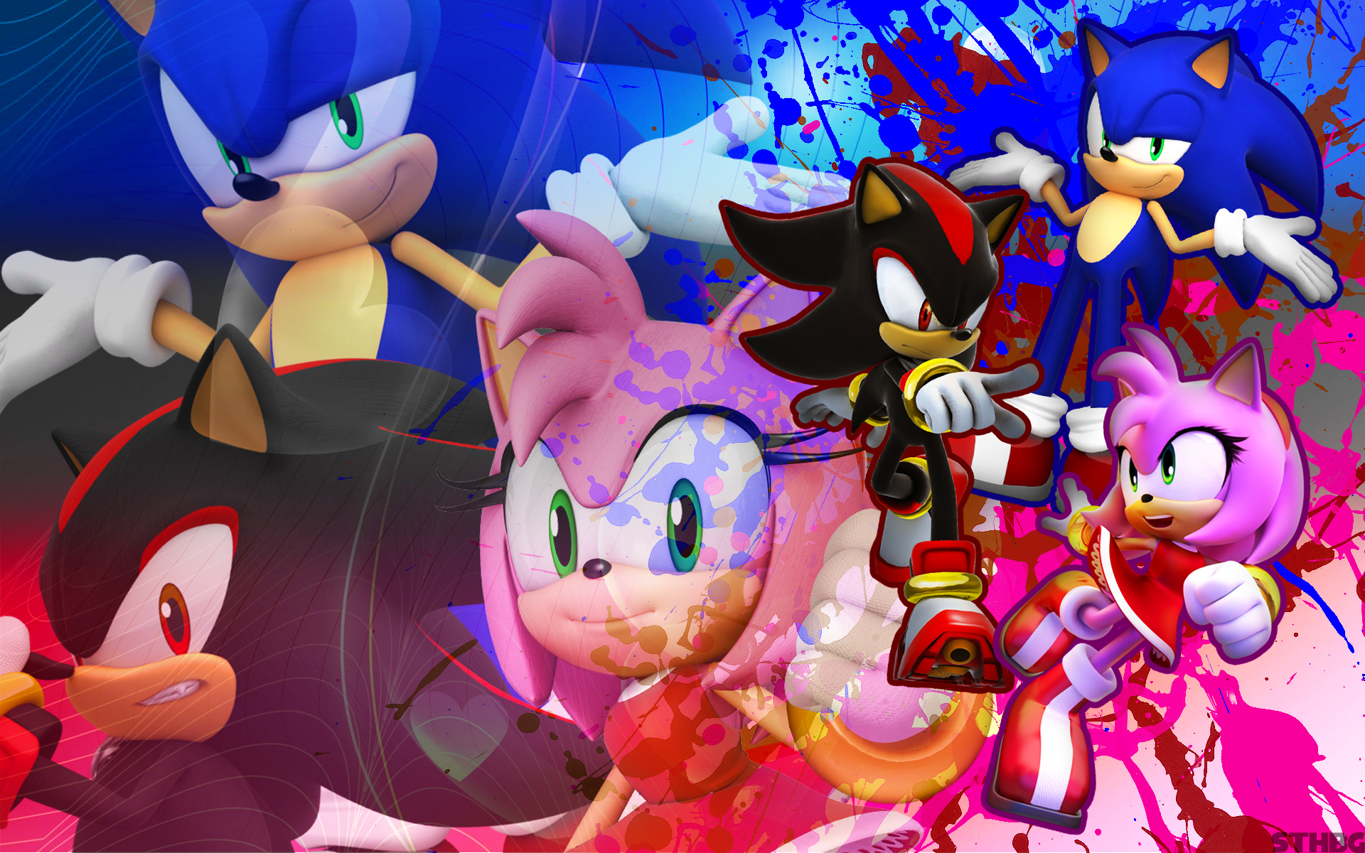 Sonic,Shadow And Silver Wallpaper by SonicTheHedgehogBG on DeviantArt