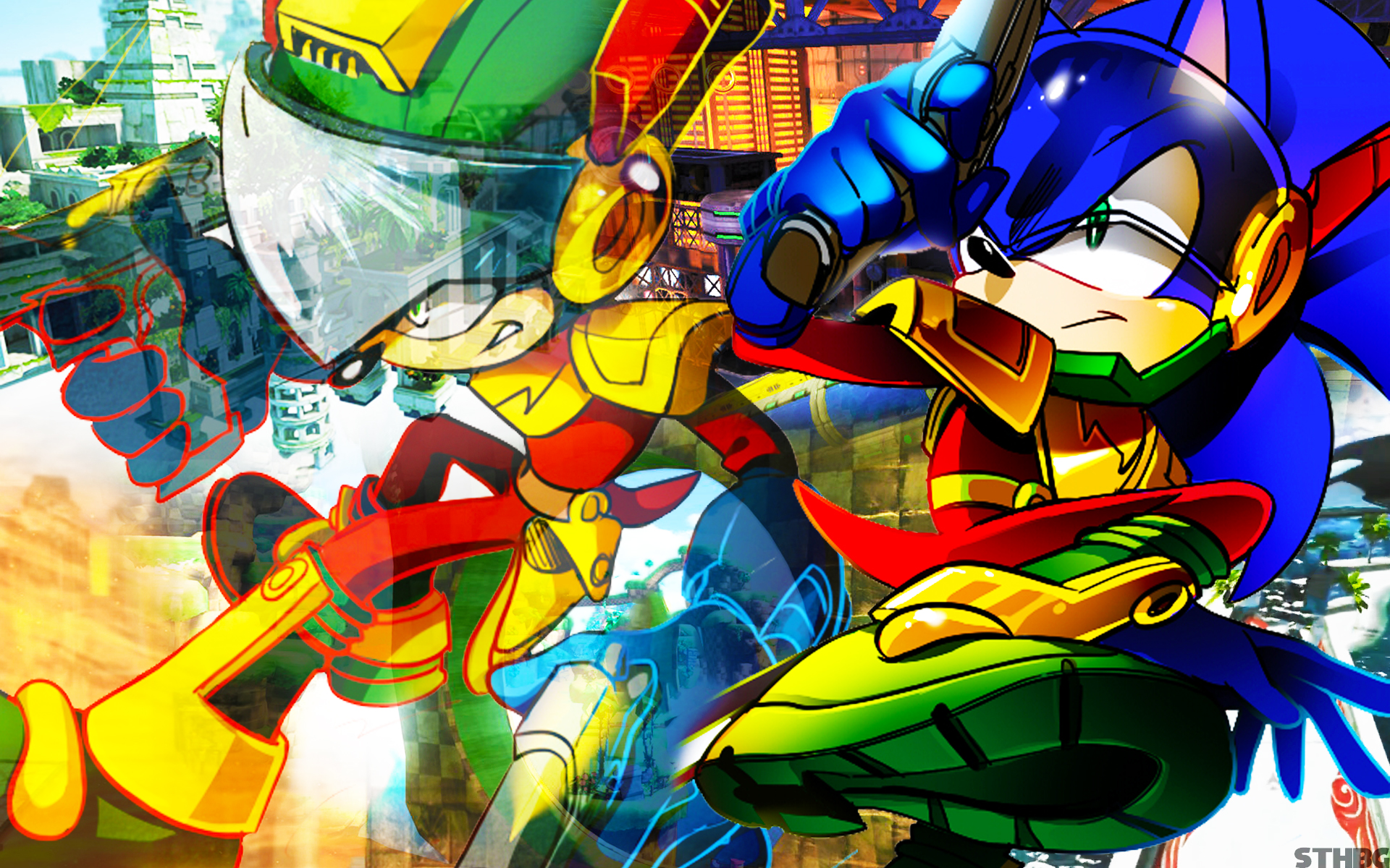 Zone Cop Zonic The Zone Cop - Wallpaper by SonicTheHedgehogBG on DeviantArt