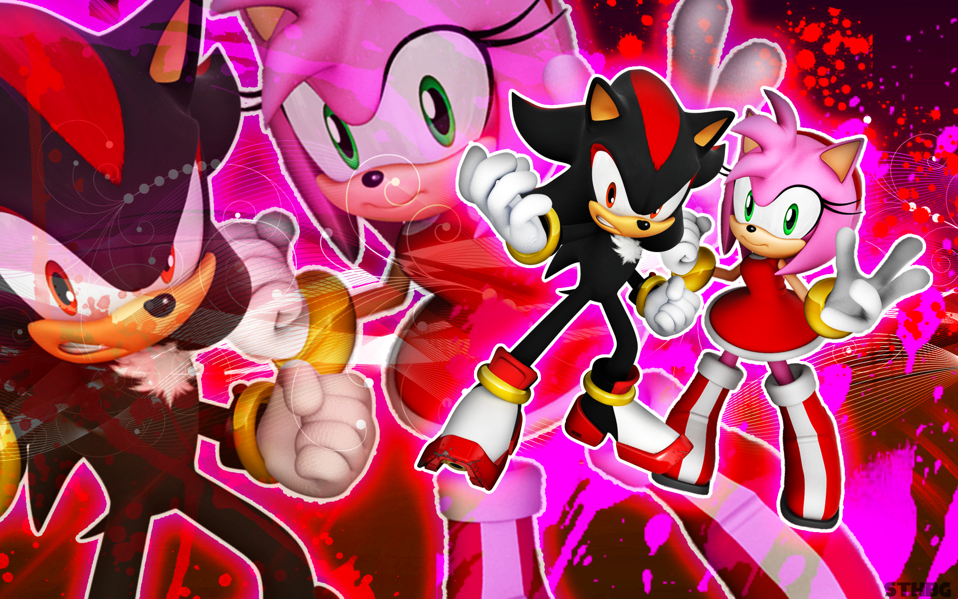 Shadow The Hedgehog And Amy Rose Wallpaper By Sonicthehedgehogbg Images, Photos, Reviews