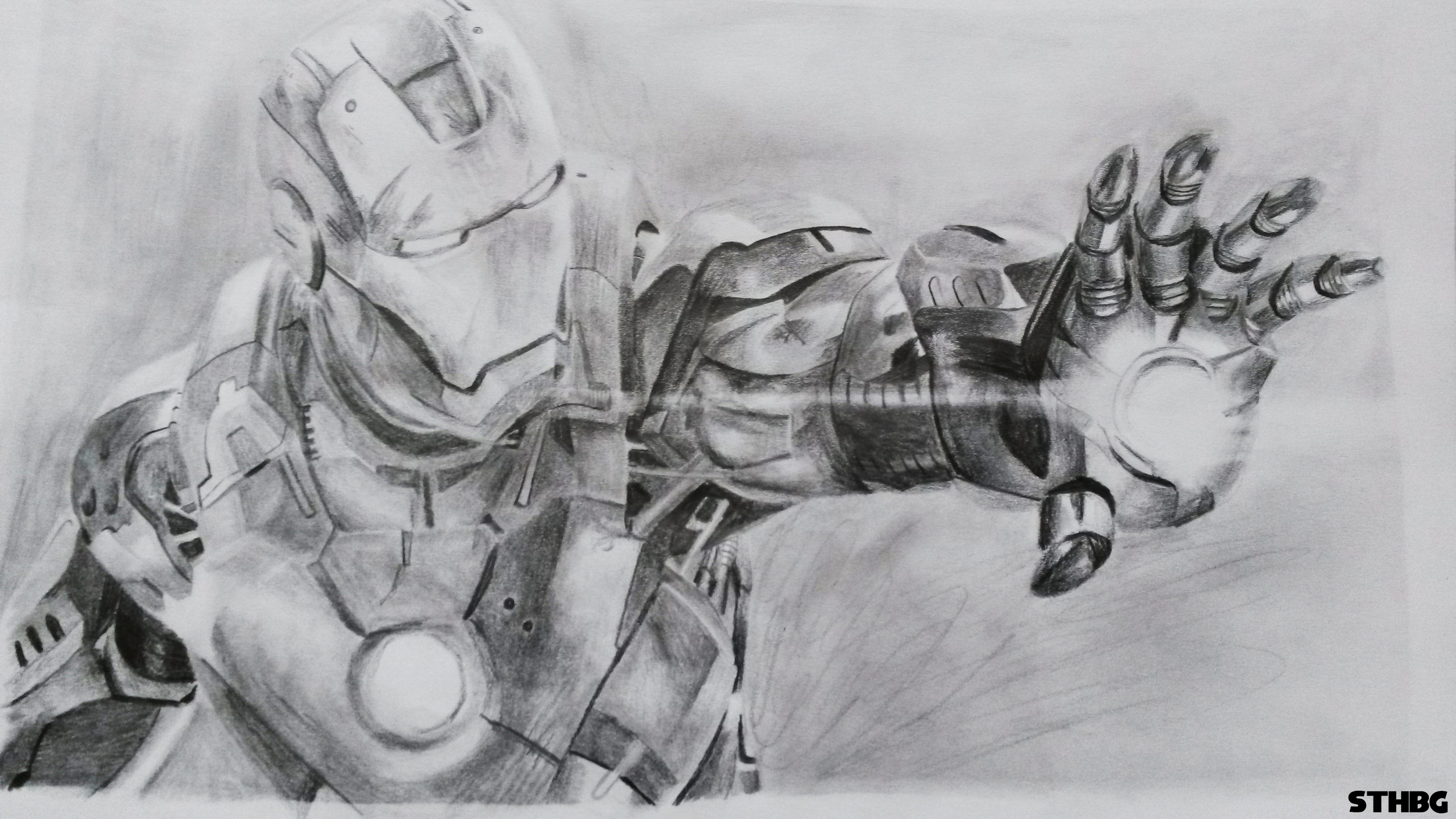  Iron Man - Pencil Drawing by SonicTheHedgehogBG on DeviantArt