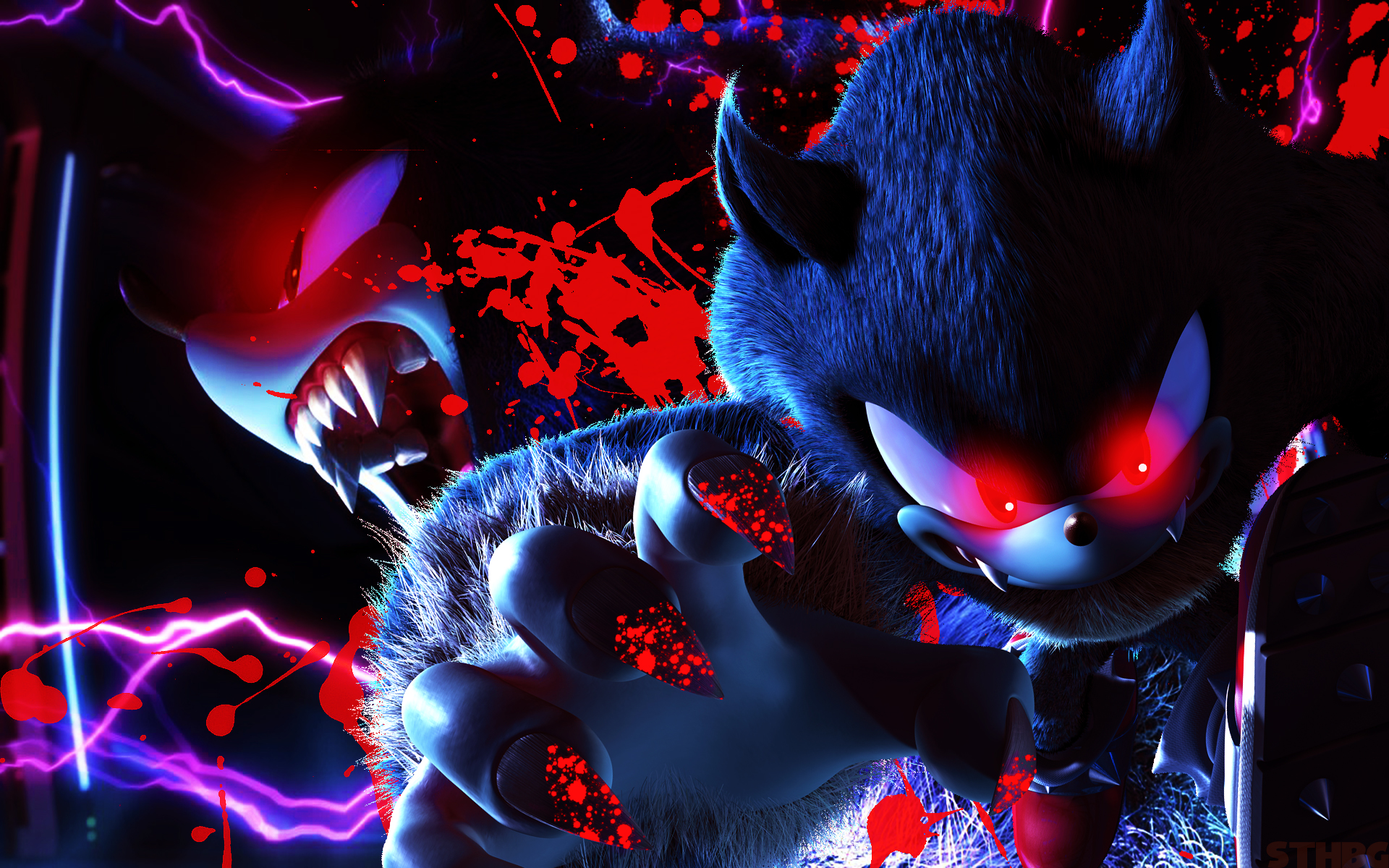 Dark sonic by DarkingTheHedgehog on DeviantArt