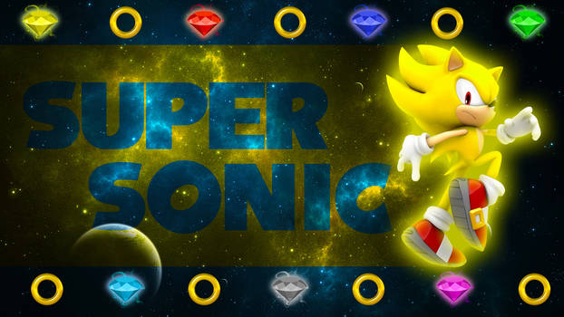 Super Sonic The Hedgehog - Wallpaper