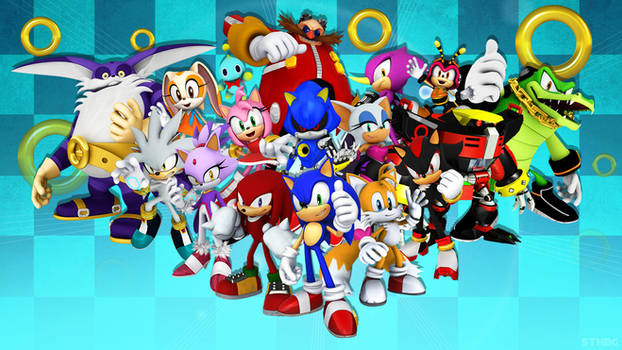 Sonic The Hedgehog And Friends - Wallpaper