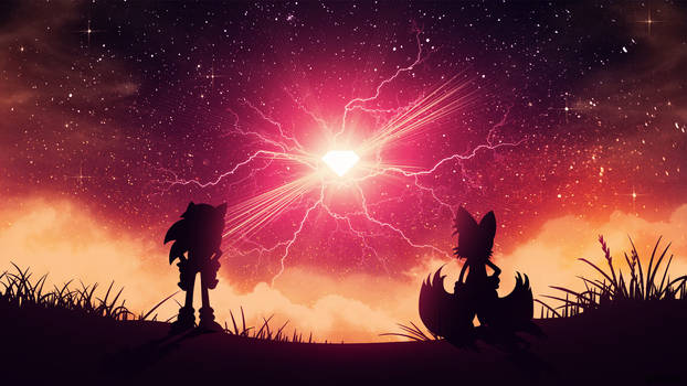 Sonic And Tails Emerald Hunters - Wallpaper