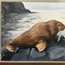 Walrus Oil Painting