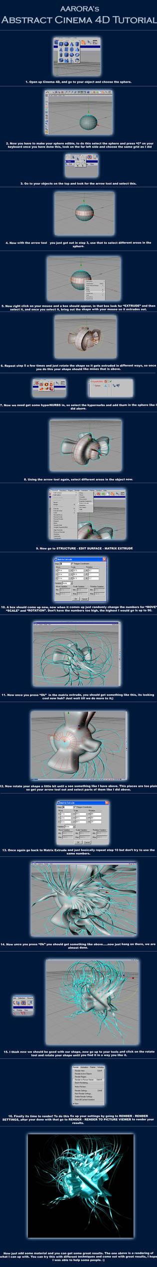Abstract Cinema 4d Tutorial by aarora