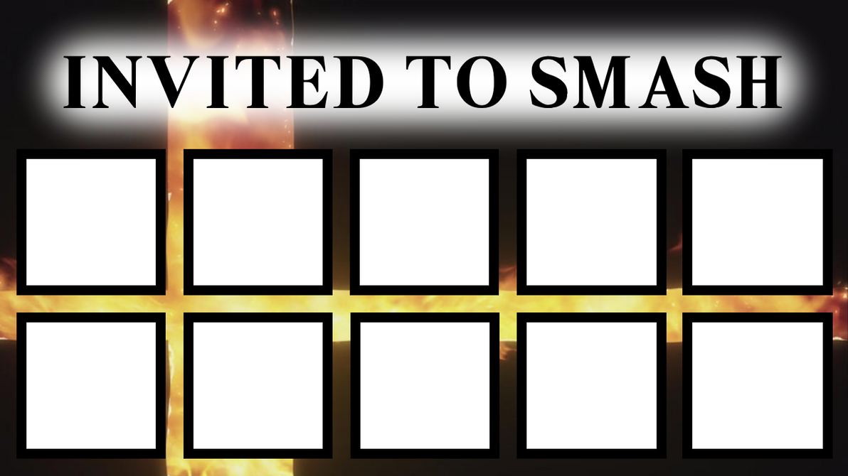 Characters Invited to Smash Template by AlphaOmegaDuelist35 on DeviantArt