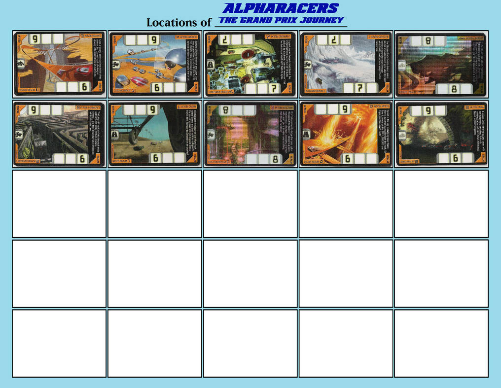 Alpha Racers Logo Locations of Alpharacers The Grand Prix Journey by AlphaOmega-Duelist35 ...