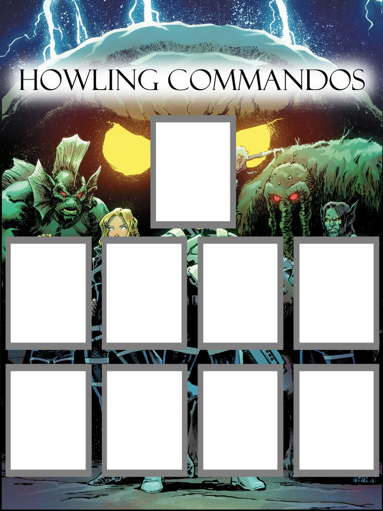Howling Commandos Sticker Howling Commandos Template by AlphaOmega-Duelist35 on DeviantArt