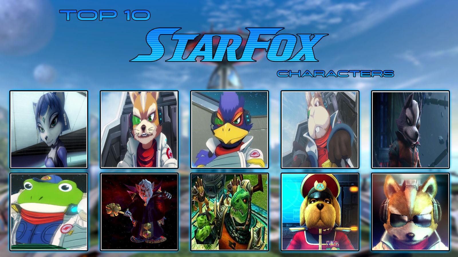 Top 10 Star Fox Characters by AlphaOmegaDuelist35 on DeviantArt