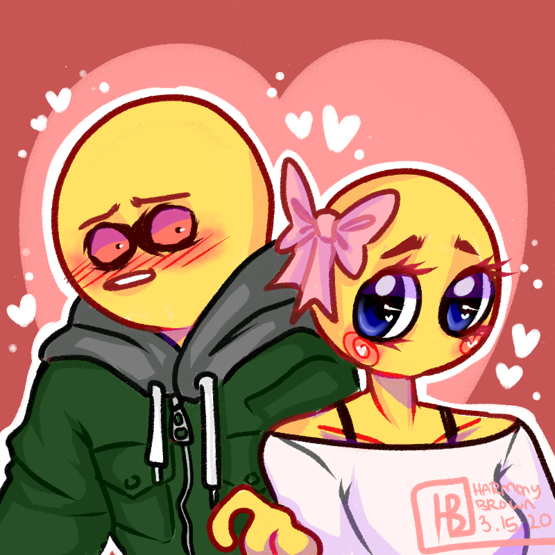 Pixilart - cursed emoji love by kanpeki09