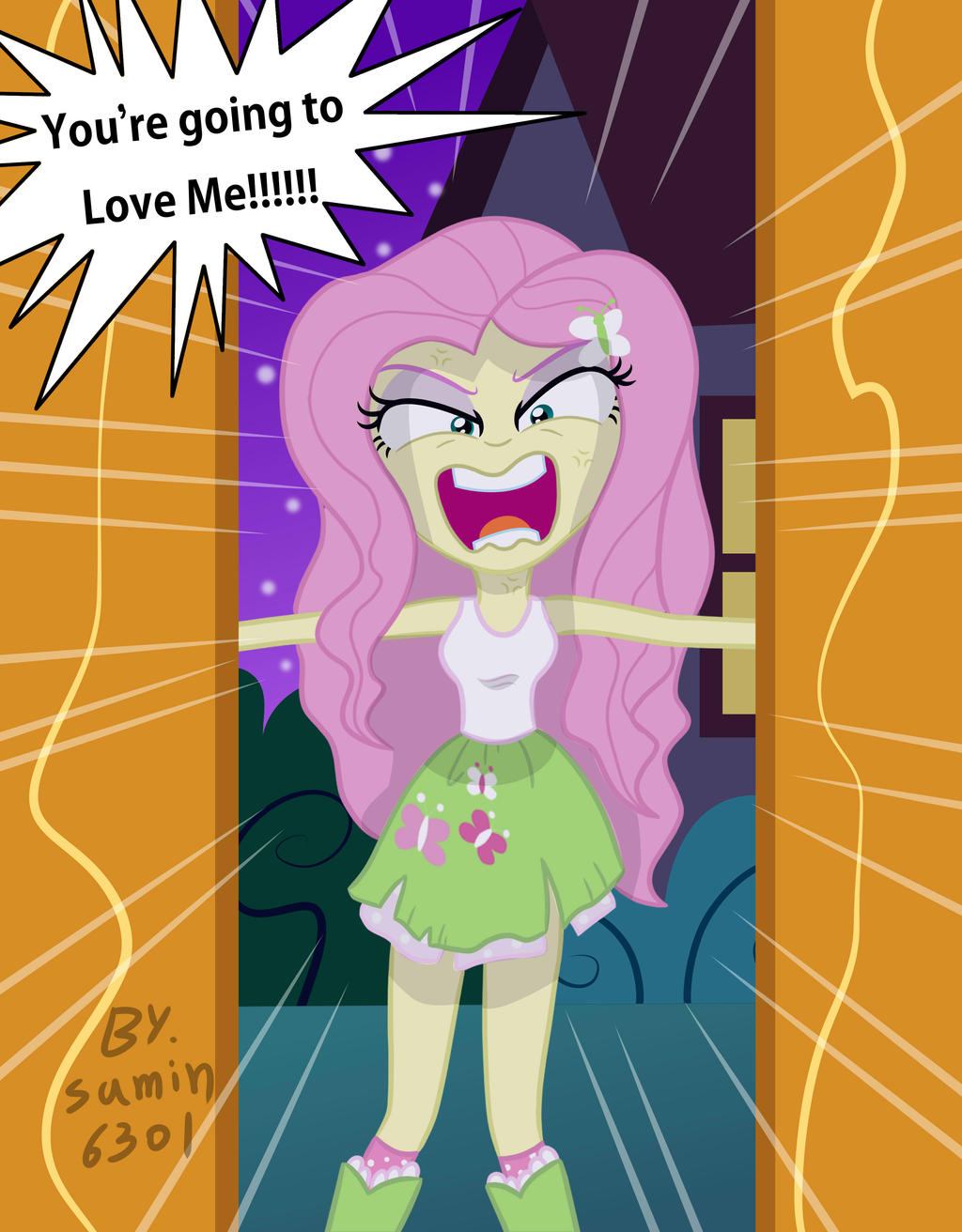 FlutterShy Angry by sumin6301