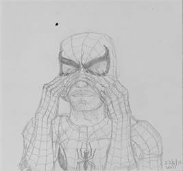 Spider-man sketch at work