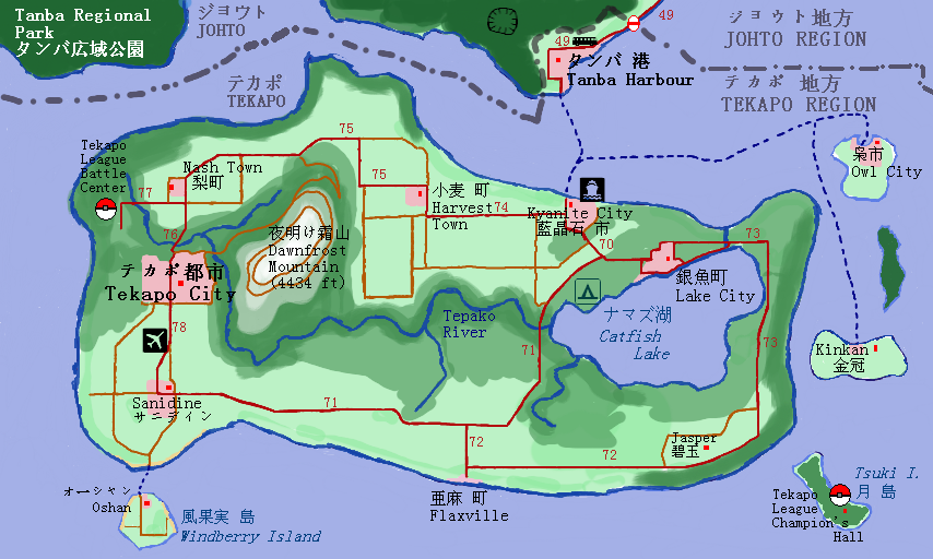 Tekapo Region Map