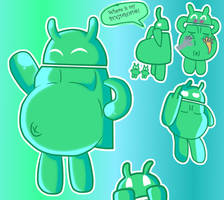chubby bugdroid looks cute
