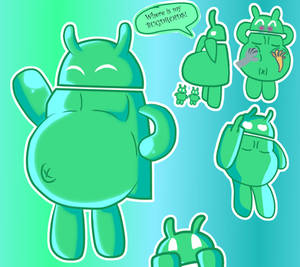 chubby bugdroid looks cute