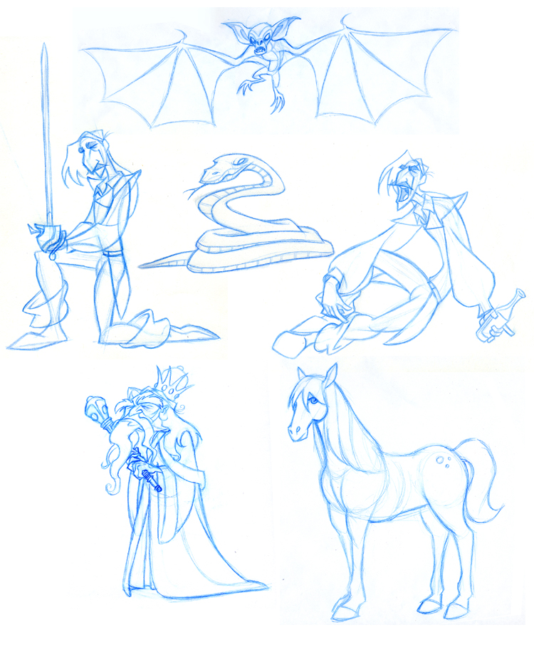 Some Princess Bride Sketches