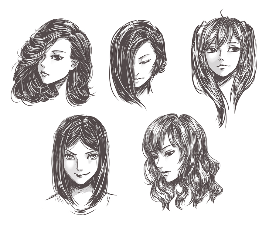 another hair reference by tenzen888 on DeviantArt