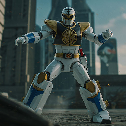 White/Blue R Power Ranger by RSK000 by slammysupermunchie43 on DeviantArt