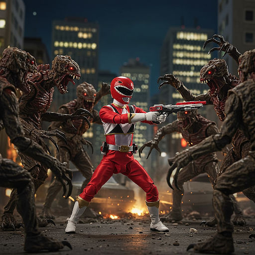 Red Z Power Ranger fight Monsters by RSK000 by slammysupermunchie43 on ...
