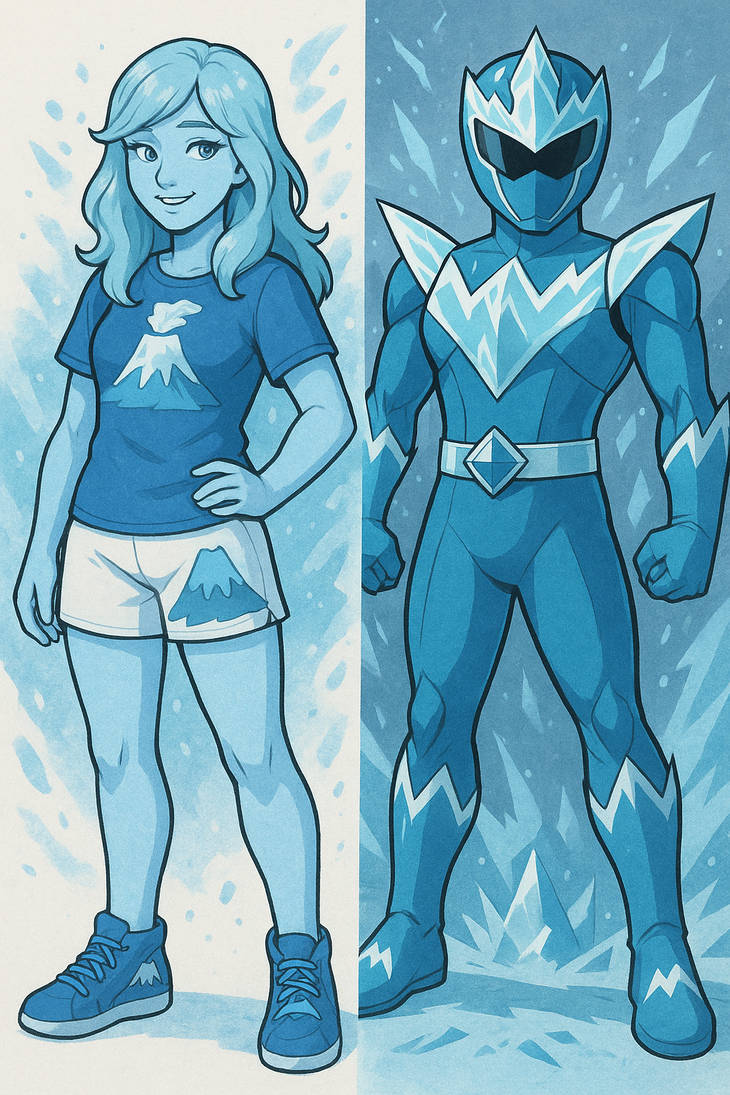 FVM Girl morph into Blue Ranger by RSK000 by slammysupermunchie43 on ...