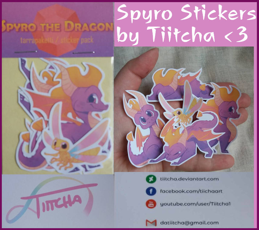 Spyro Stickers by Cursed-Girl on DeviantArt