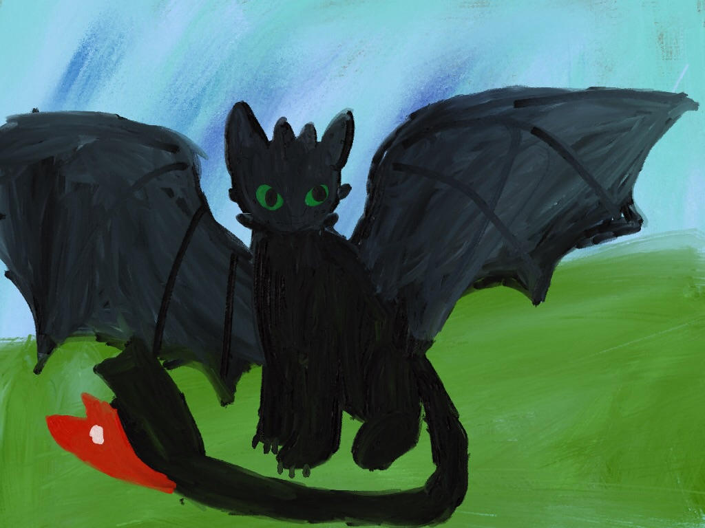 Toothless Doodle by SistersOfThePen on DeviantArt