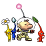 Olimar and Pikmin Pixel-over