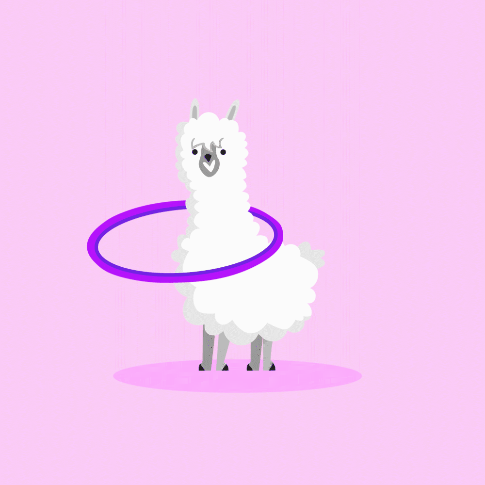 Hula hoop llama by DevartTube on DeviantArt