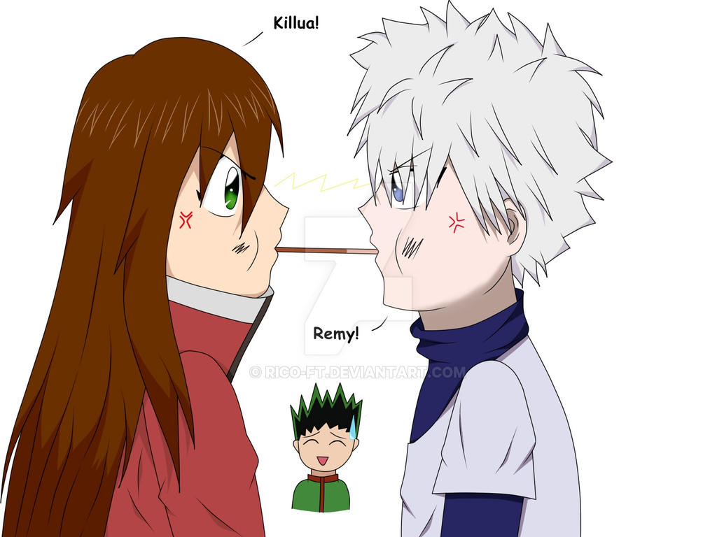 Hunter x Hunter OC Remy,Killua:Battle for pepero by Rico-FT on DeviantArt.