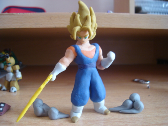 Vegetto ssj en plastilina