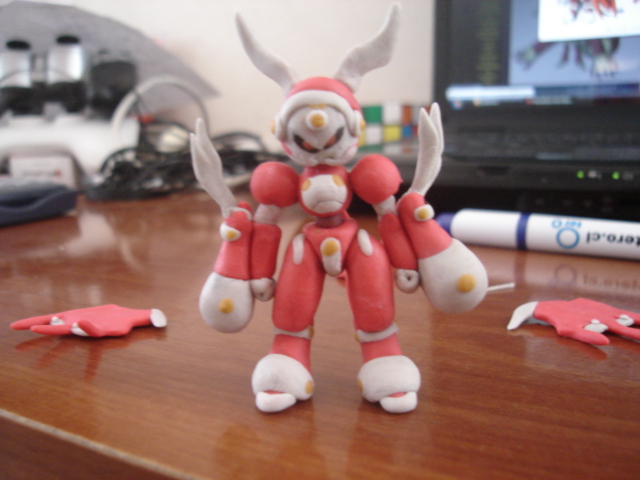 Redrun medabot en plastilina