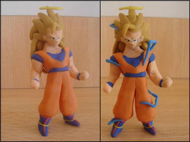 goku ssj 3 en plastilina