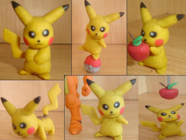 Pikachu en plastilina