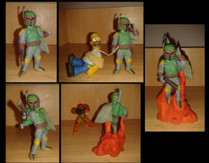 Boba Fett en plastilina