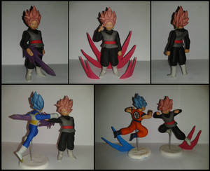 Goku Black ssj rose plastilina