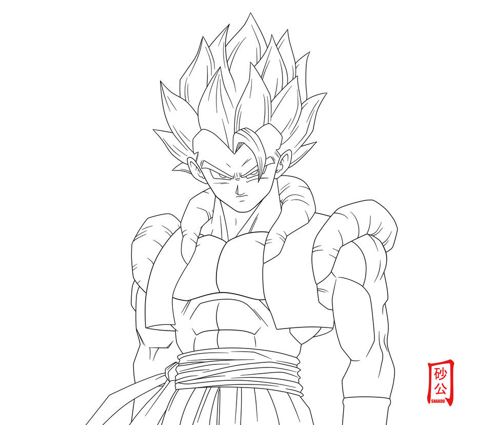 Gogeta Appears Lineart by SnaKou on DeviantArt