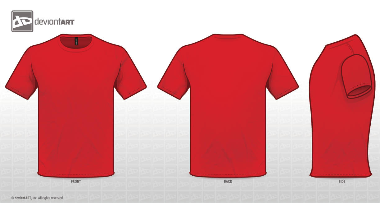Red Tee Template PNG by sleeprobber on DeviantArt