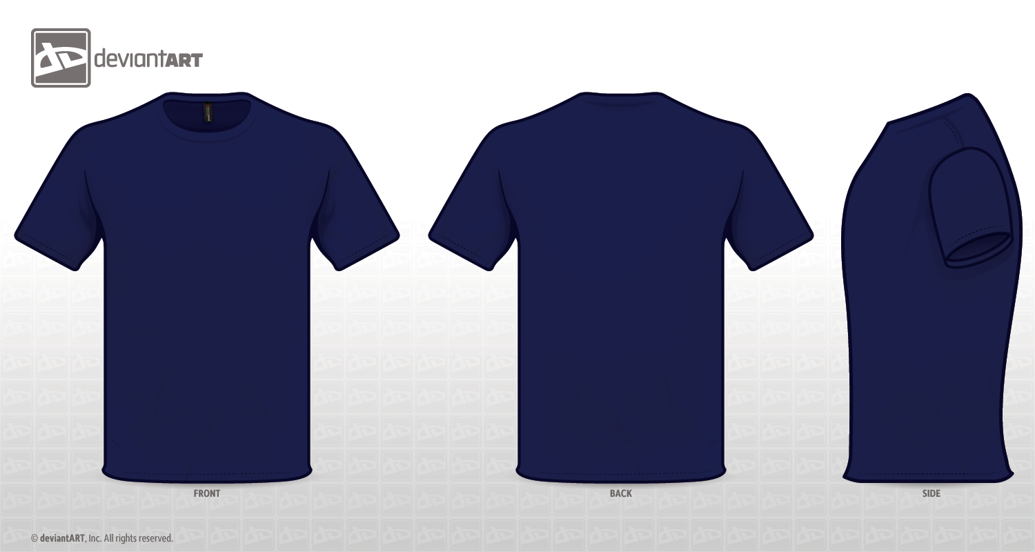 Download Navy Tee Template PNG by sleeprobber on DeviantArt