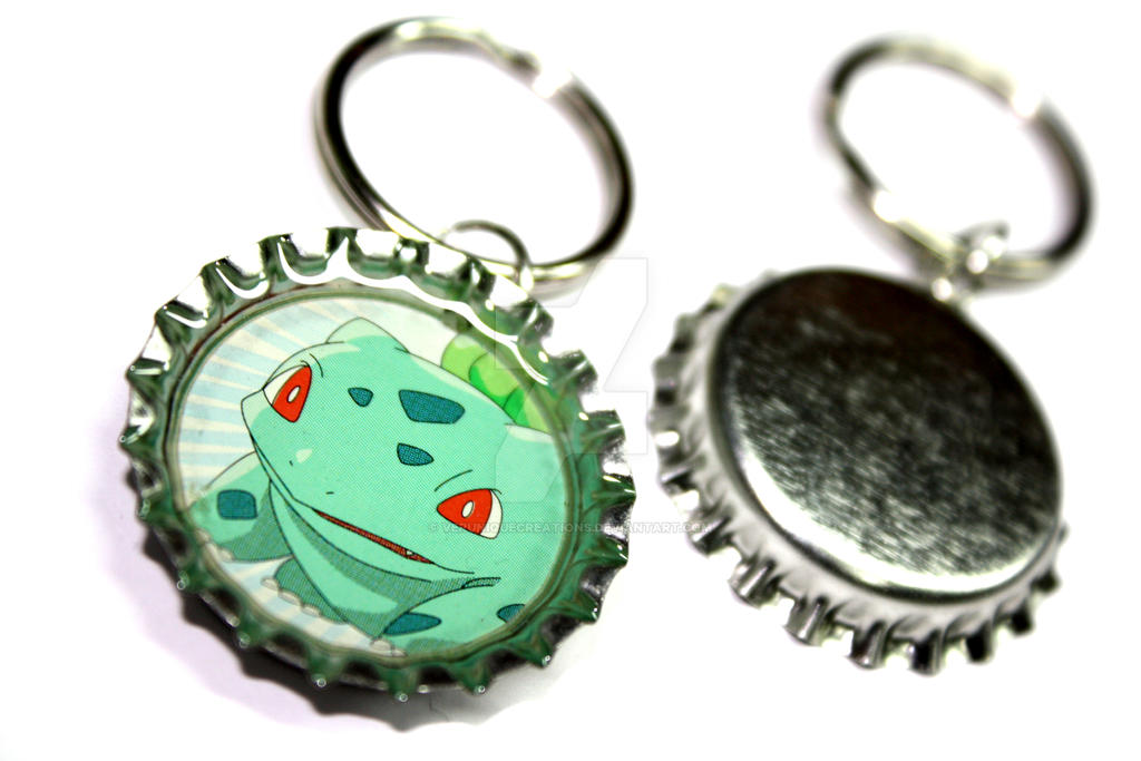 Bulbasaur Bottlecap Keychain