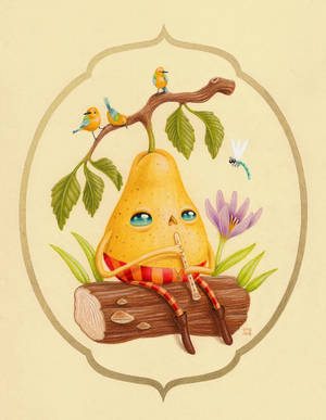 The Pear Who Loves To Play For Birds by grelin-machin The Pear Who Loves To Play For Birds by grelin-machin