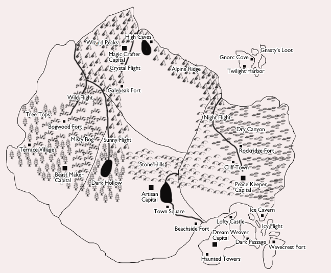 Map of the dragon realms