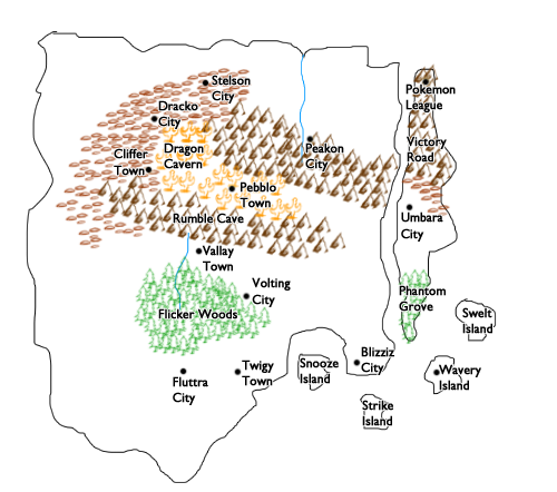 Kerroe Region Map