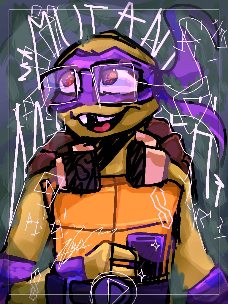 Mayhem Rottmnt Deviant Donniee // Mutant Mayhem Fanart by NixsArtsss on DeviantArt