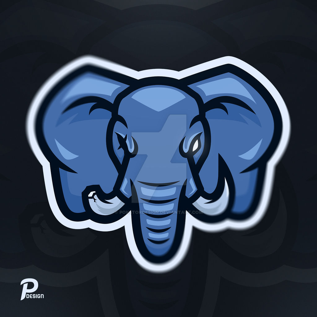 Blue Elephant Mascot Logo By PokStorDesign On DeviantArt blue-elephant-mascot-logo-by-pokstordesign-on-deviantart
