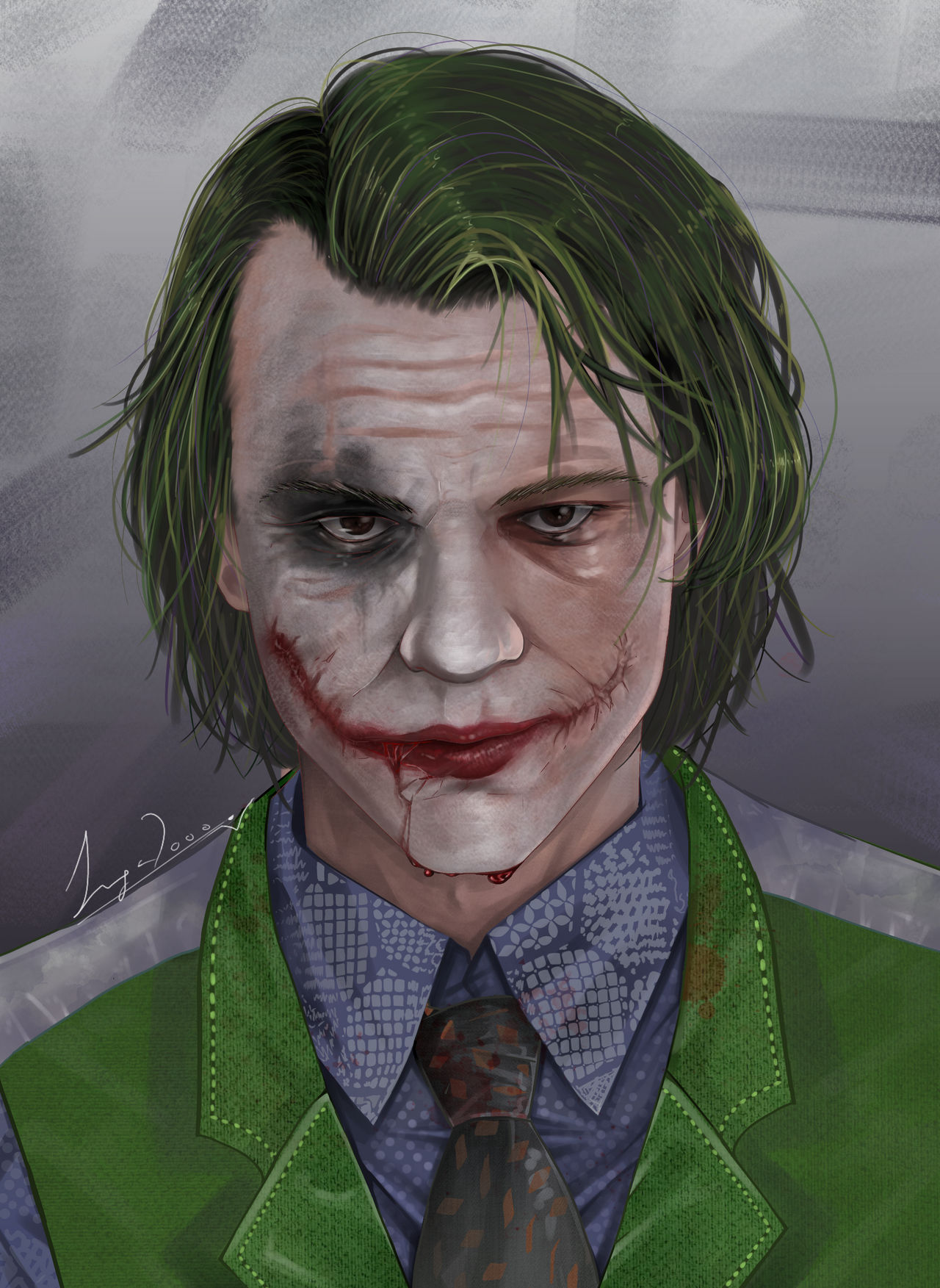 Heath Ledger -The Joker by Inga2000