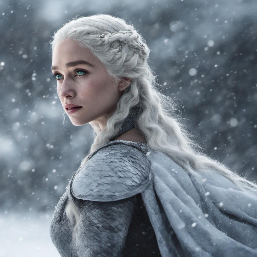 Beautiful Daenerys Targaryen in Snow by QueenDaenerysArt on DeviantArt