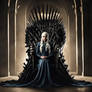 Daenerys Targaryen Beautiful on Throne 1